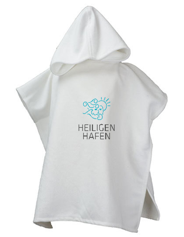 Bild von Handtuch Poncho "Heiligenhafen" für Kinder